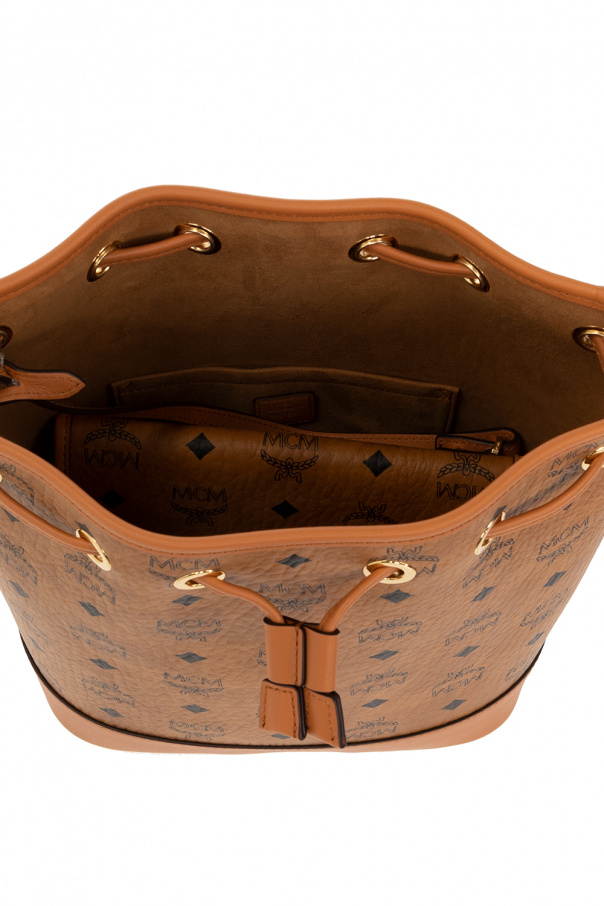 MCM 'dessau Mini' Bucket Bag in Brown