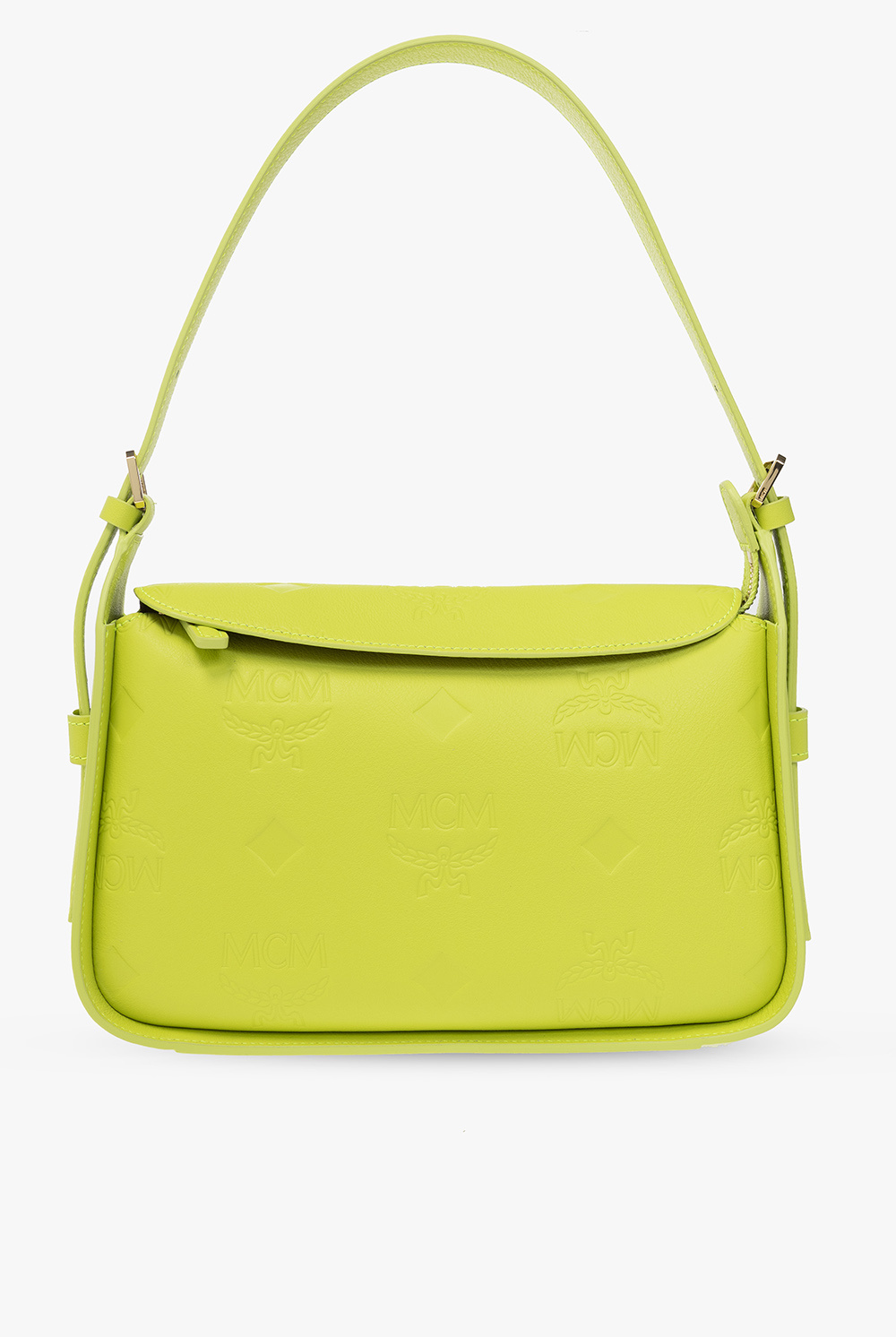 Men Neon Lime Crossbody Bag