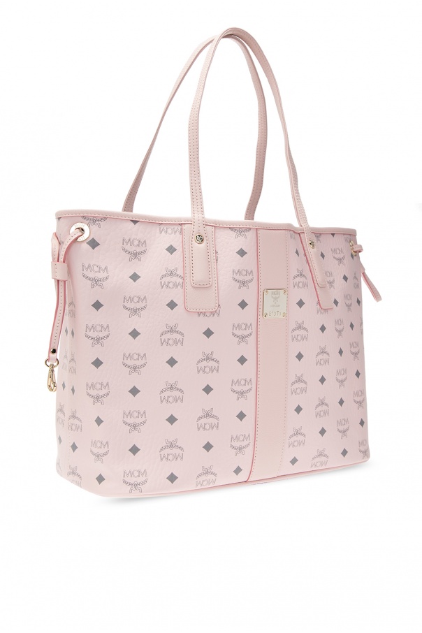 Leather tote MCM Pink in Leather - 30357961