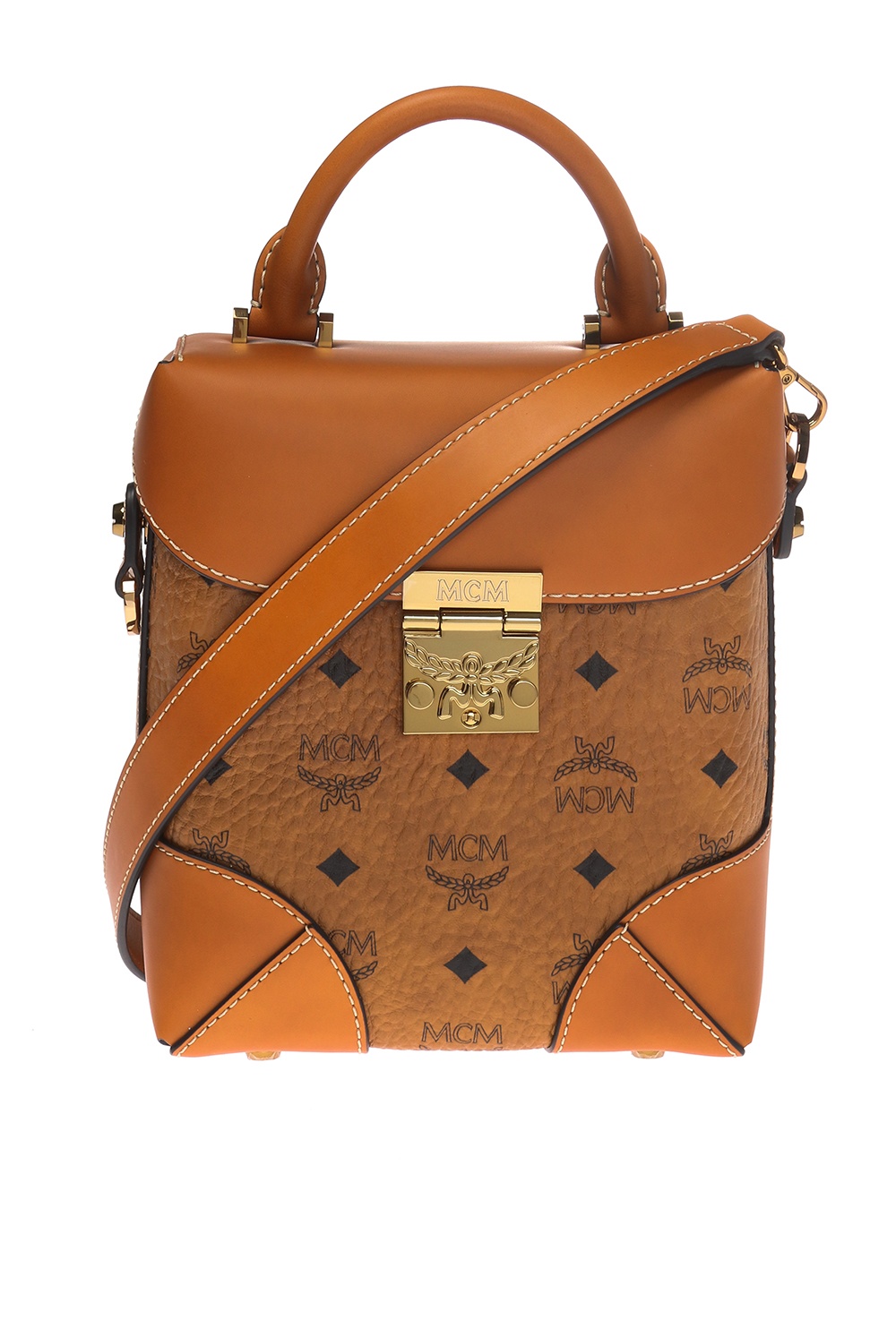 MCM Soft Berlin Multifunction Crossbody Bag in Brown