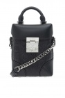 MCM loewe black leather shoulder bag