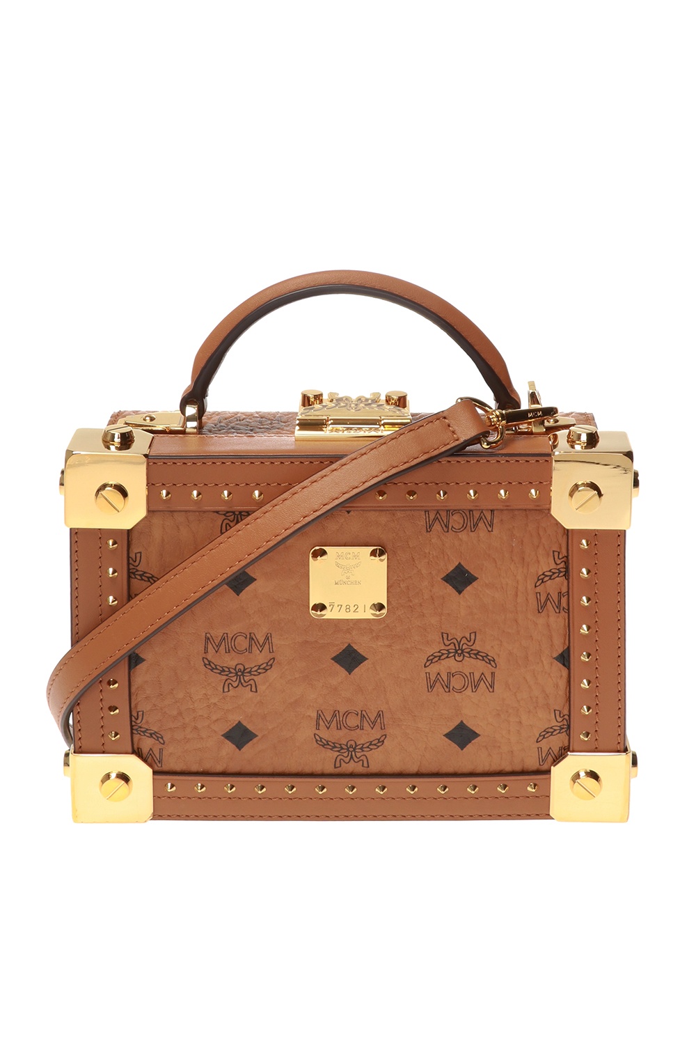 MCM Crossbody Bag Women MWRCSLM01CO Leather Brown Cognac 1192€
