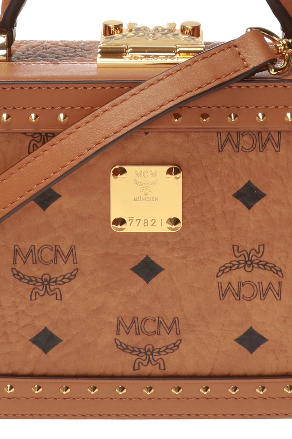 MCM Crossbody Bag Women MWRCSLM01CO Leather Brown Cognac 1192€