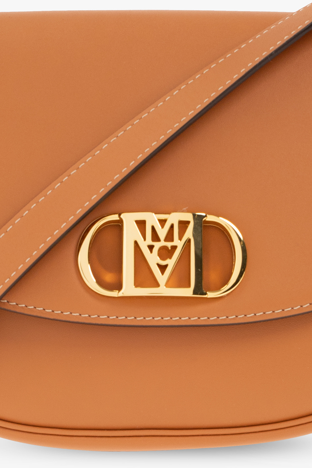 Mcm Medium Mode Travia Leather Hobo Bag in Cognac