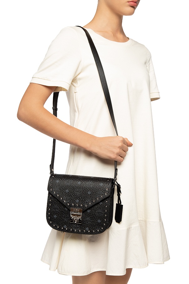 MCM, Bags, Mcm Calfskin Studded Leather Patricia Crossbody Bag