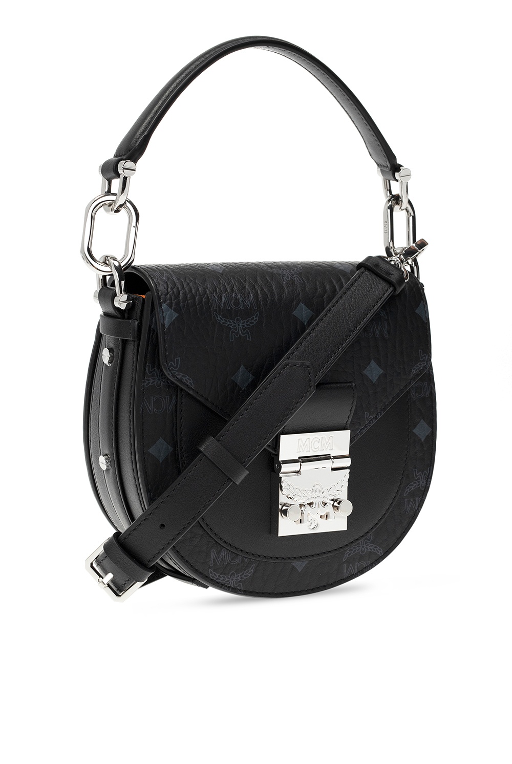 Black MCM Patricia Leather Crossbody Bag – Designer Revival