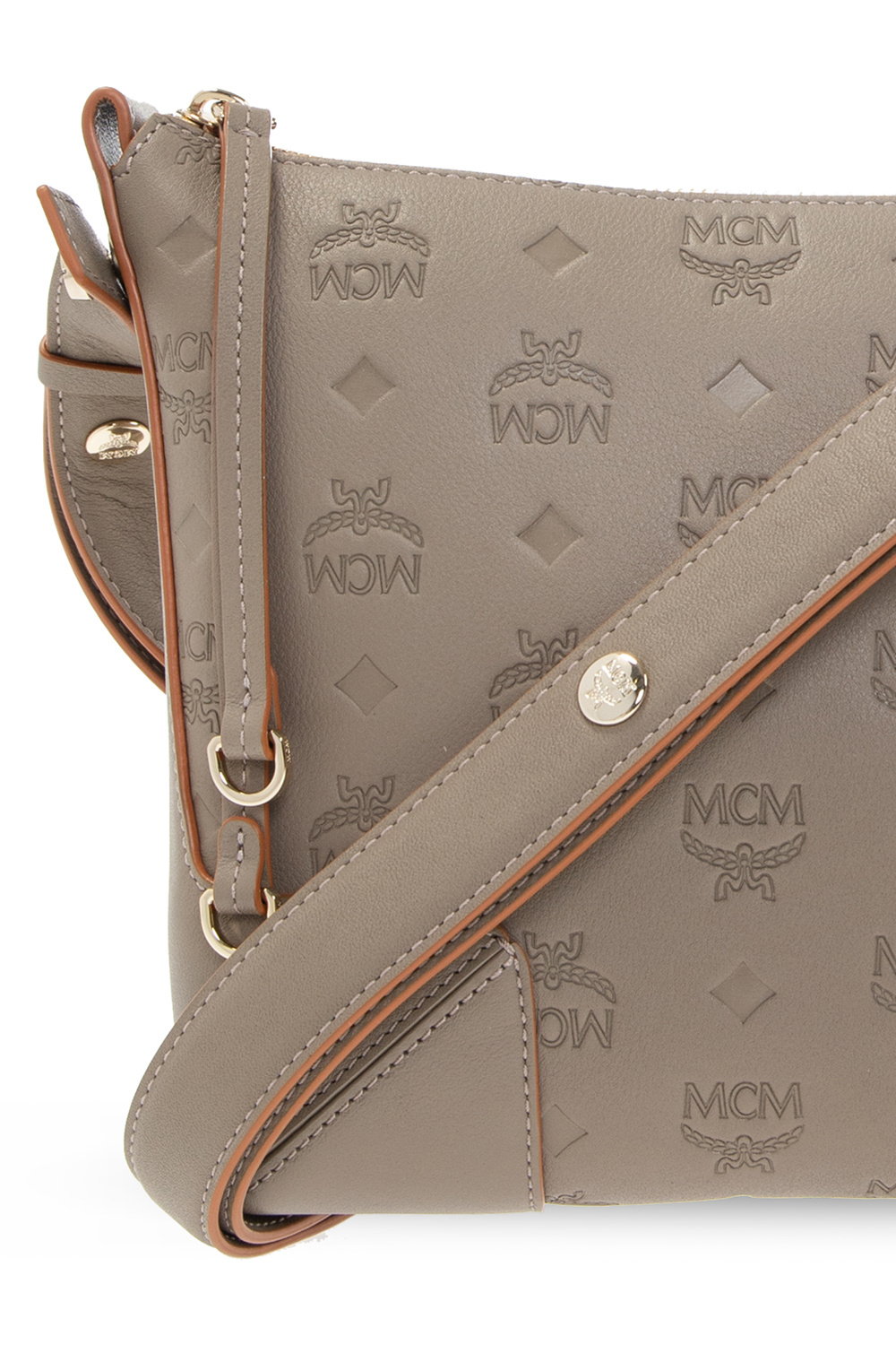 MCM Large Klara Leather Hobo Bag In Urban Taupe At Nordstrom Rack