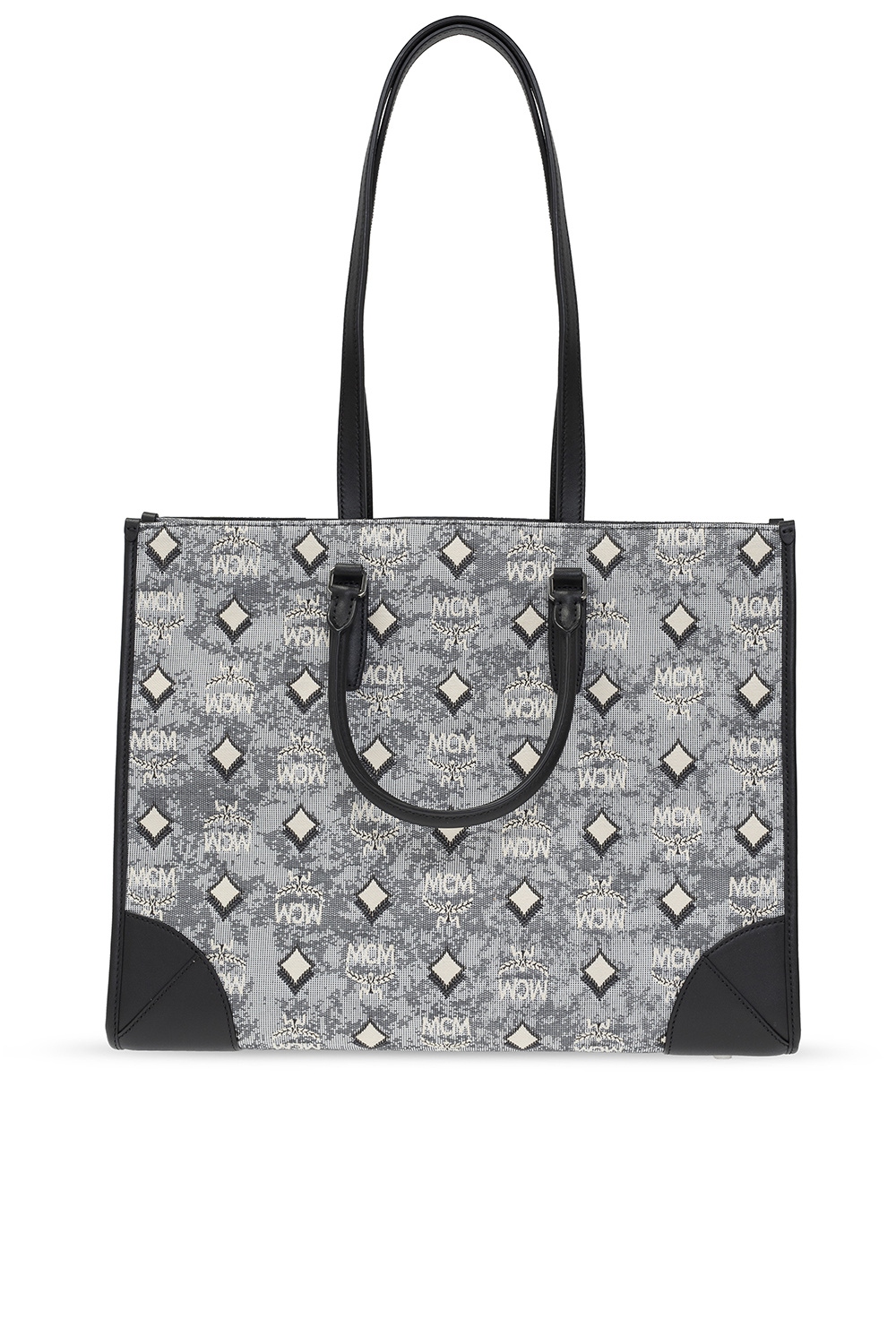 MCM Jacquard Tote Bag - Grey for Women