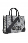 MCM logo zipper backpack