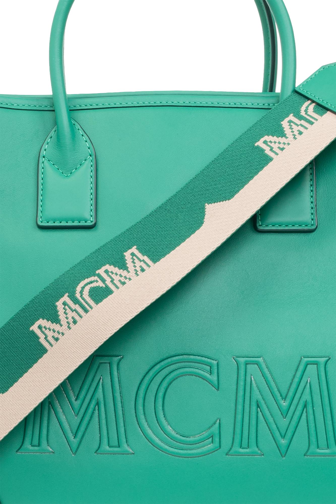 MCM Green Tote Bags