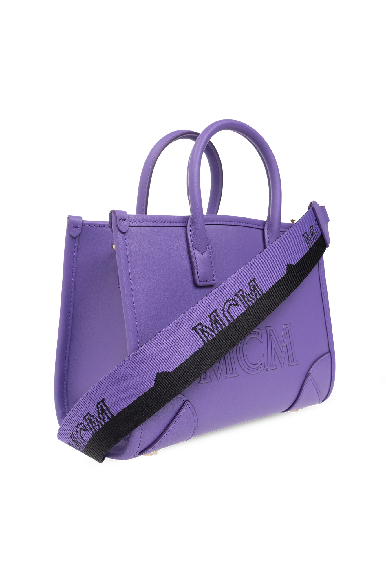 MCM Munchen Tote Bag in Purple