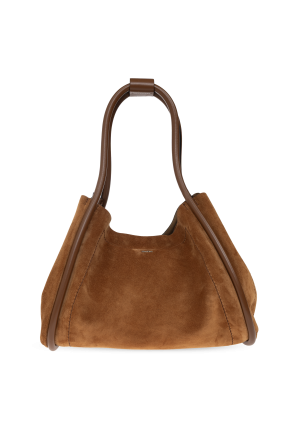 Suede tote bag ‘Marine’