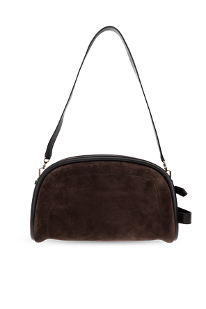 Max Mara Suede logo bag