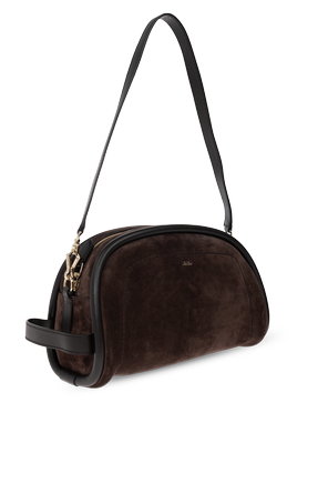 Max Mara Suede logo bag