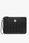 MCM BLACK ‘Aren’ handbag with monogram