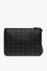 MCM BLACK ‘Aren’ handbag with monogram