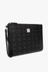 MCM BLACK ‘Aren’ handbag with monogram