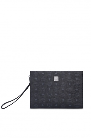 Versace Black Tri-Fold Chain Shoulder Bag