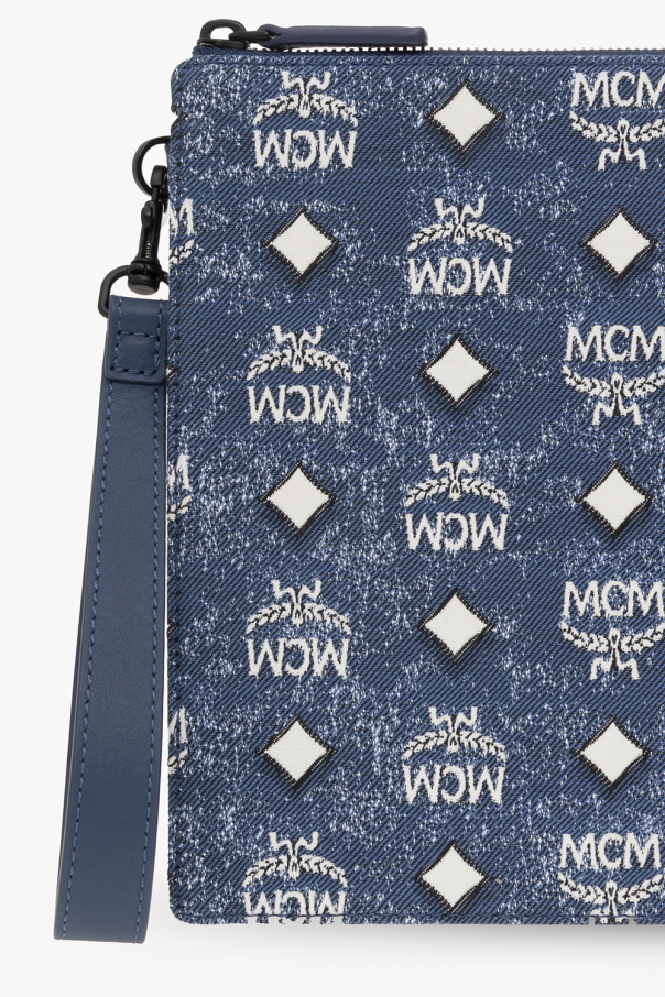 MCM stitched-logo tote bag