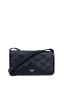MCM BLACK Shoulder bag with `Visetos` print