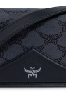 MCM BLACK Shoulder bag with `Visetos` print