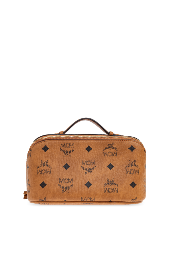Cosmetic bag with "Visetos" print od MCM