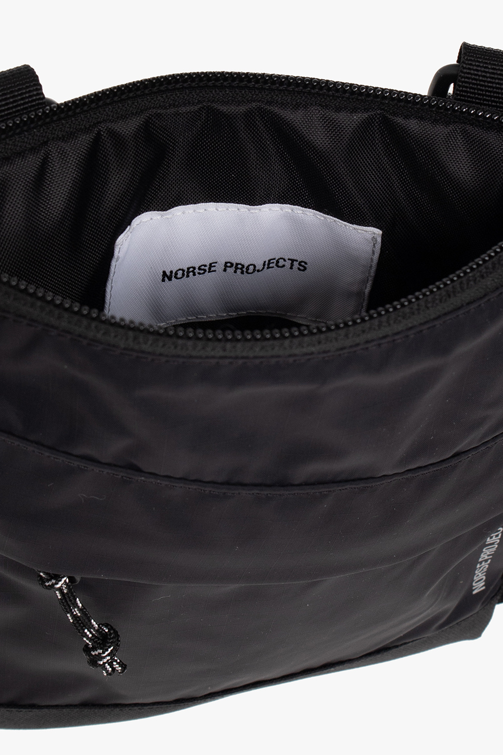 Norse Projects logo-patch faux-shearling belt bag