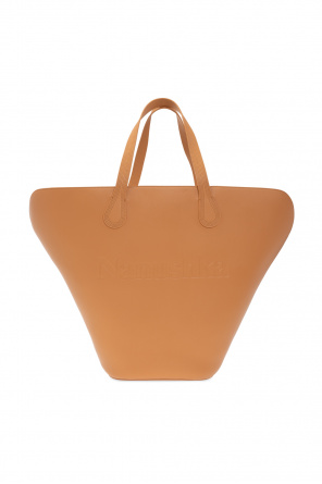 brown chloe elsie leather satchel bag