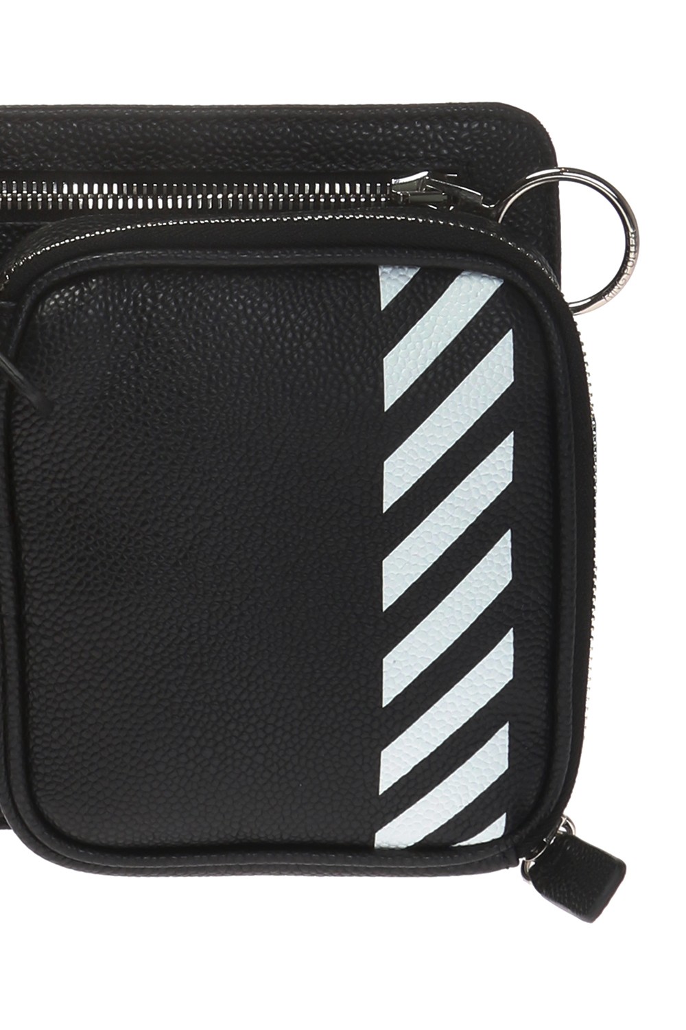 Polène  Numéro Sept Belt Bag - Black Textured Leather