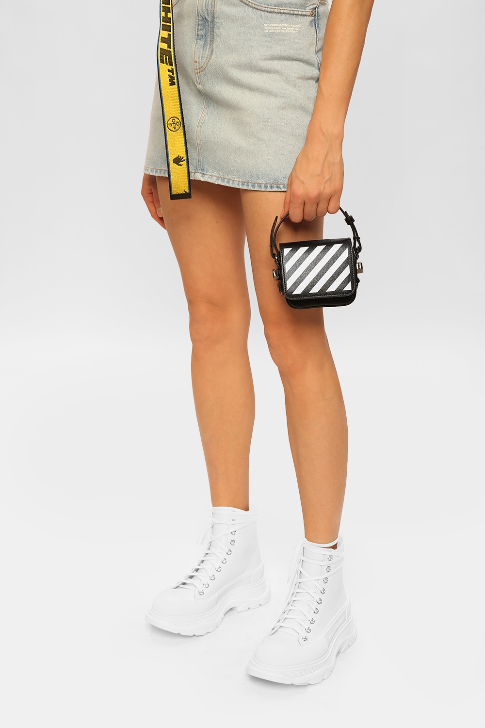 Off-White™ Monochrome Mini Baby Flap Shoulder Bag