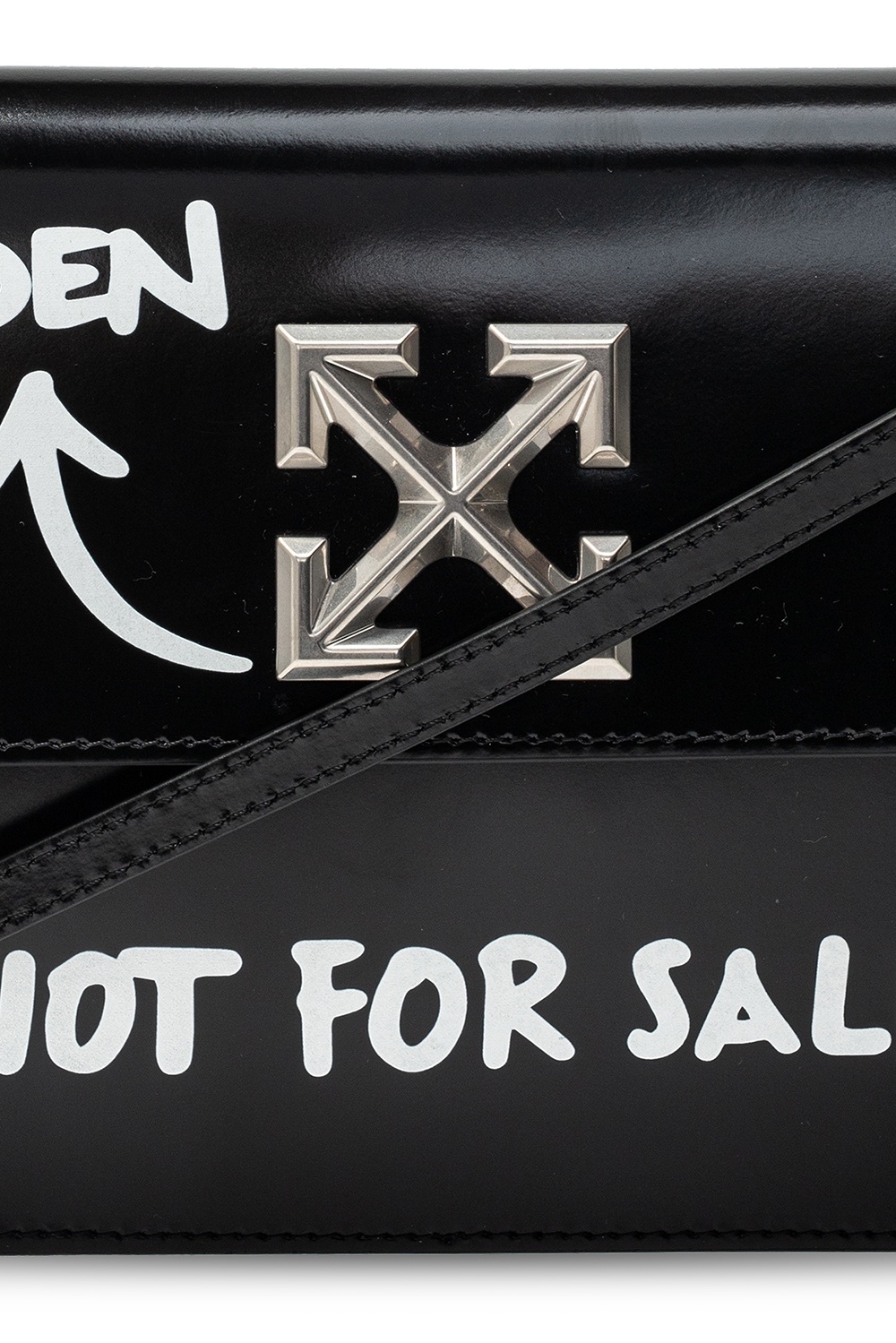 OFF-WHITE, Jitney 1.4 Leather Shoulder Bag - Cash Inside