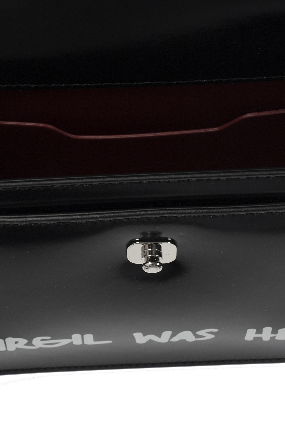 OFF-WHITE 0.7 Jitney Bag CASH INSIDE Off White Black in Leather