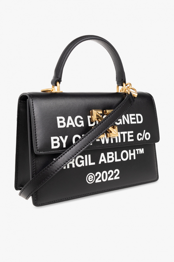 OFF-WHITE 1.4 Jitney Bag CASH INSIDE Off White Black in Leather with  Silver-tone - US