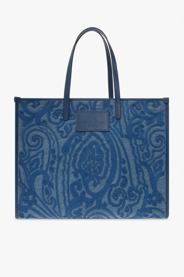 Etro Embroidered shopper bag