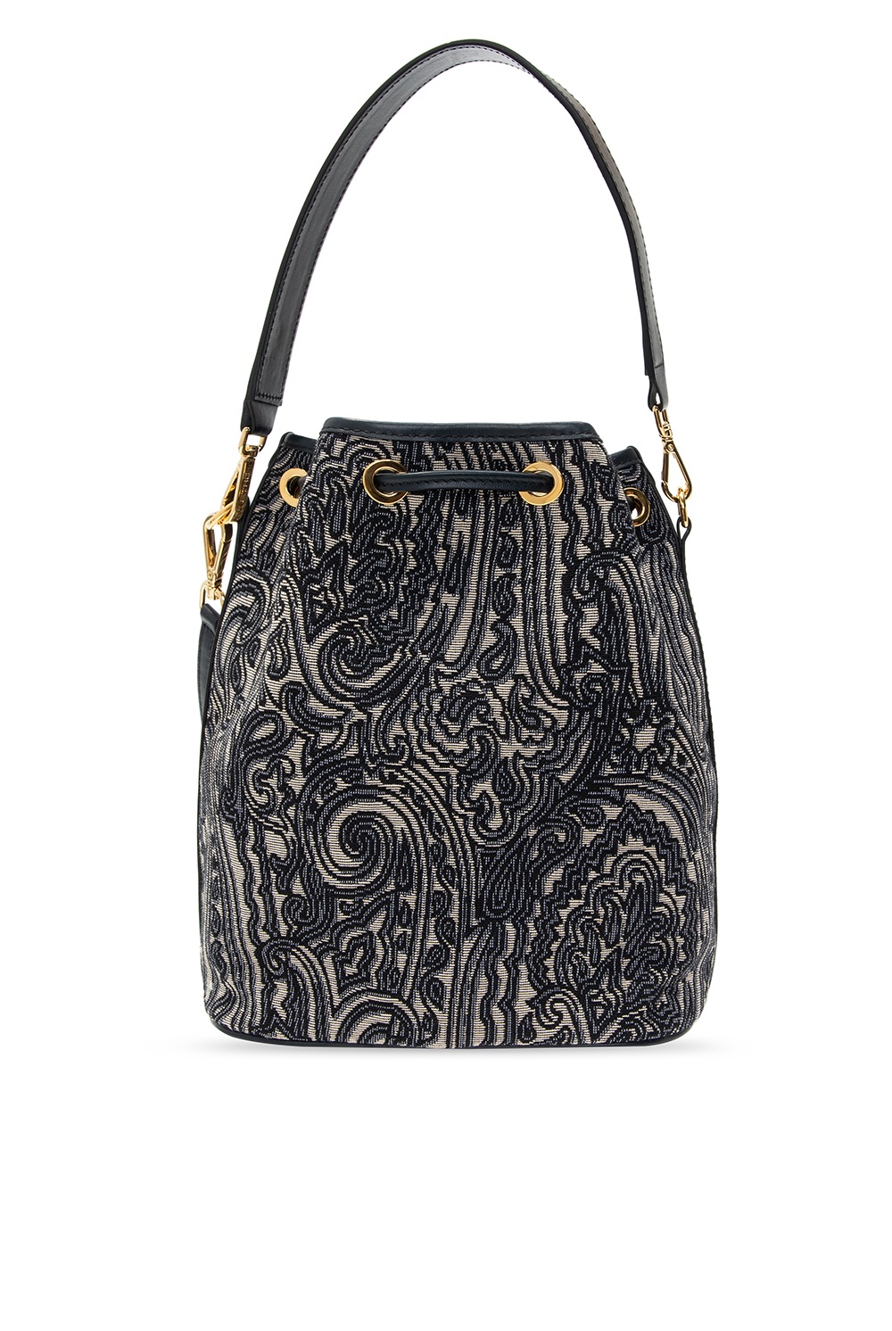 Etro Patterned Shoulder Bag in Black