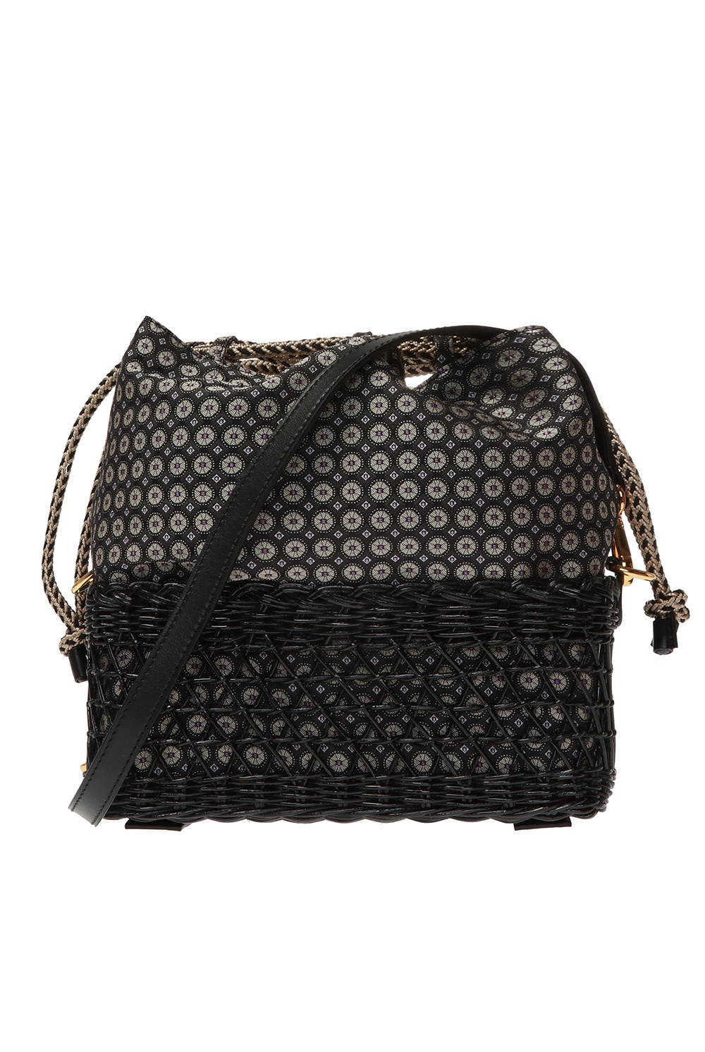 Etro Patterned Shoulder Bag in Black