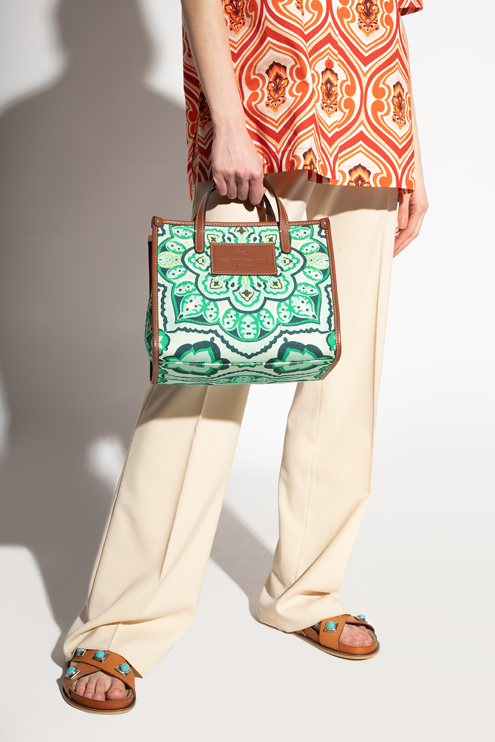 Etro ‘Globetrotter Small’ shopper Square bag