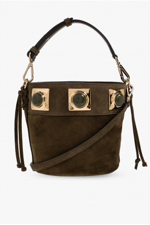 Suede bag ‘crown me’ collection od Etro