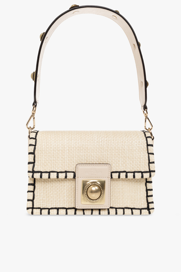 Etro Kate Spade logo-lettering panelled tote Neutrals