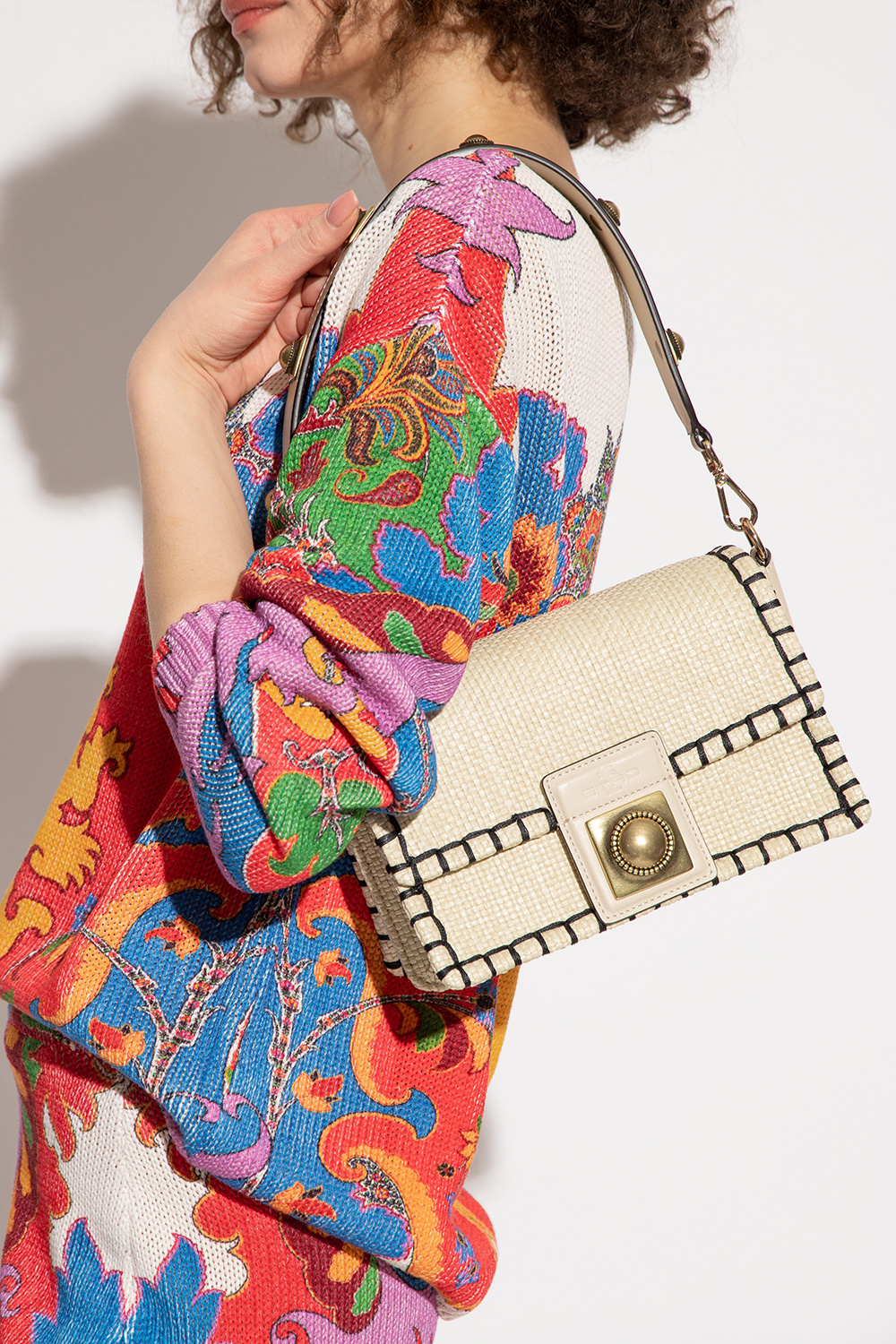 Etro Shoulder bag with contrast stitching