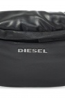 Diesel BLACK Belt bag with logo