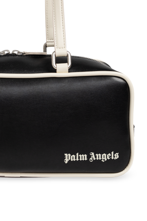 Palm Angels Mala de couro com logótipo