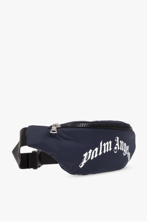 Palm Angels Kids Belt bag Taupe with logo