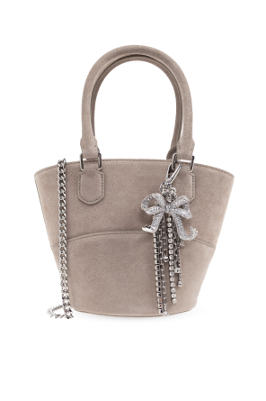 Bolso de mano de ante