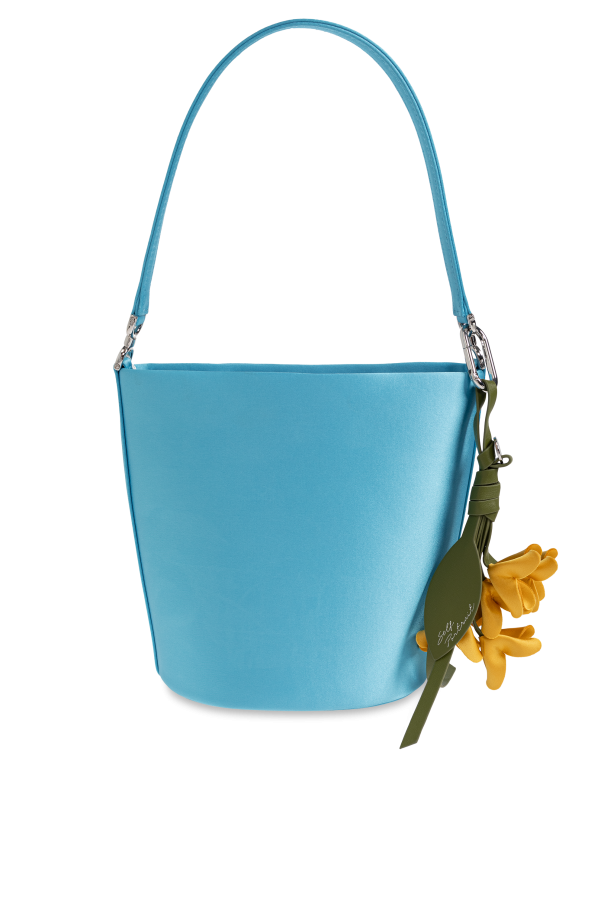 Satin bag with keychain od Self-Portrait