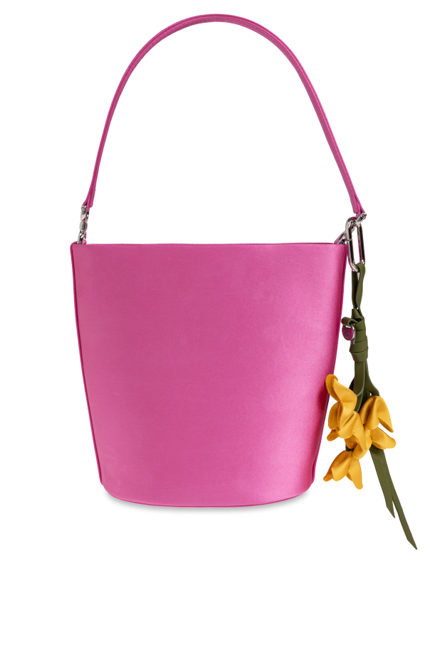 Satin bag with keychain od Self-Portrait