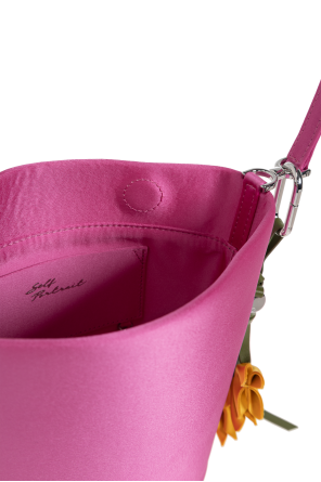 Self-Portrait Satin bag with keychain
