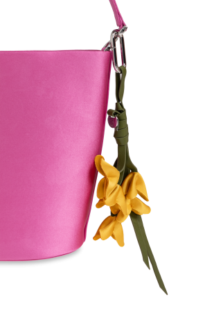 Self-Portrait Satin bag with keychain