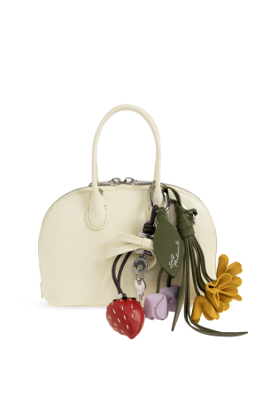 Bolso de cuero con llavero
