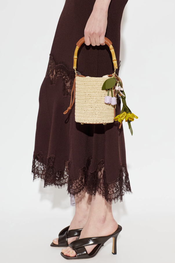 Self-Portrait Raffia bag
